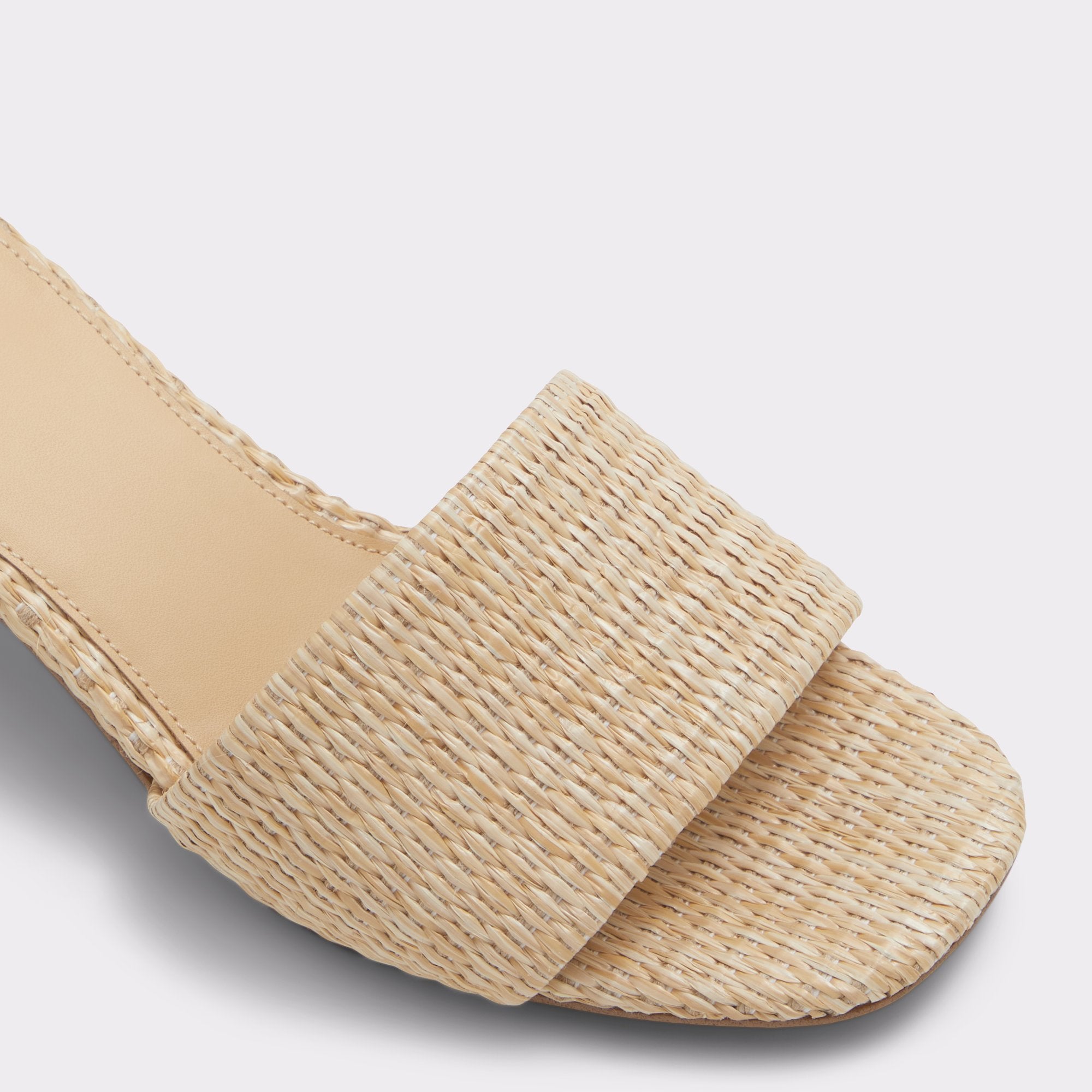 ALDO Claudina mules blanc talon carré