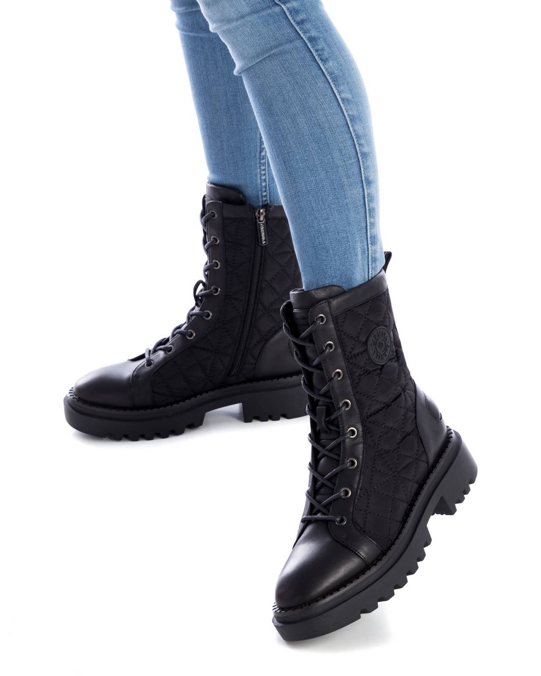 Carmela 16012701 bottines cuir noir track