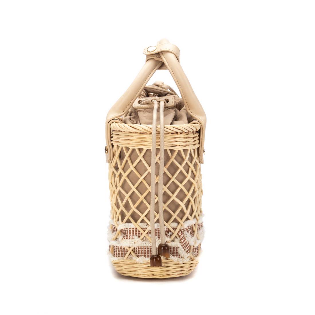 Carmela 18621103 sac panier raphia marron bandoulière