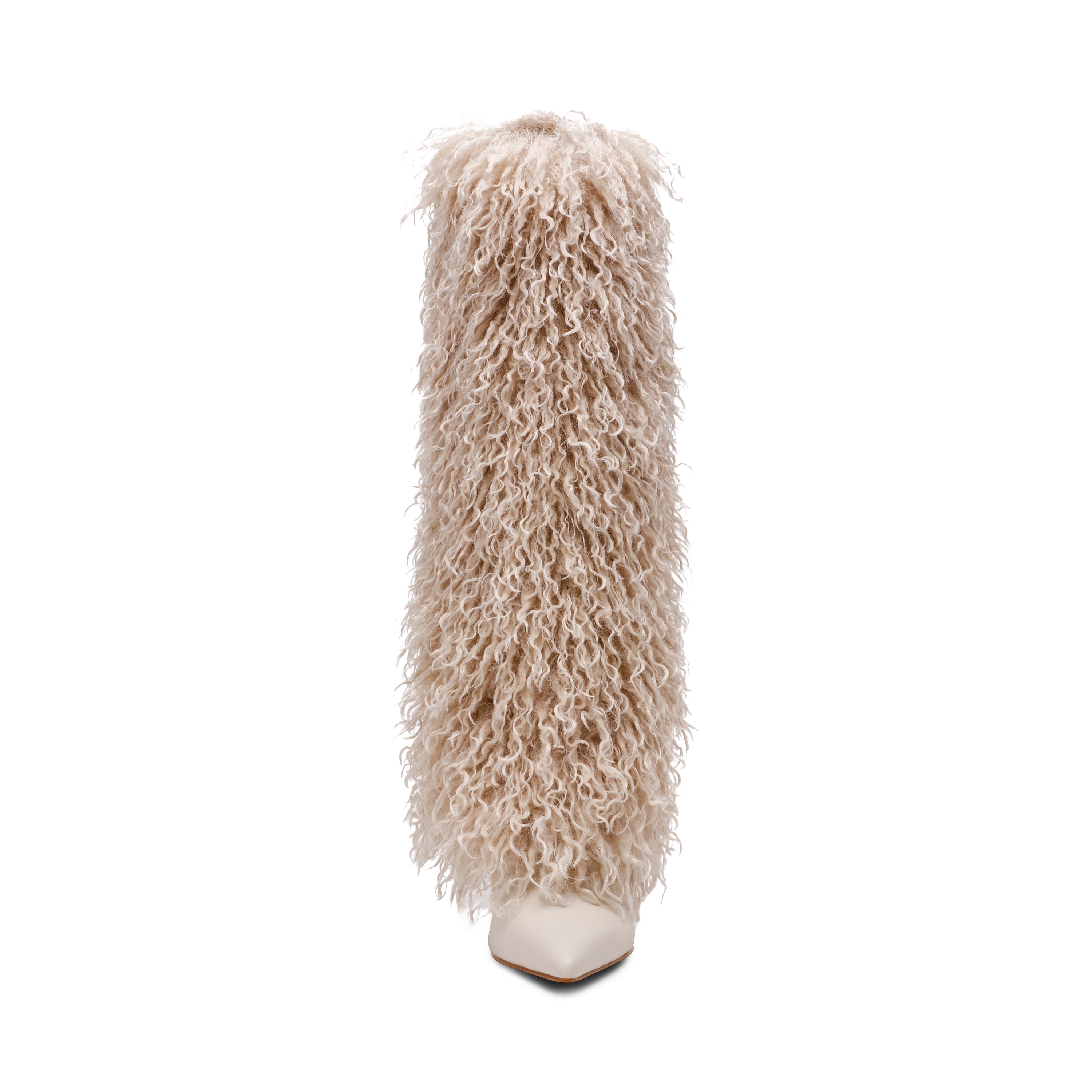Steve Madden Icon Boot bottes tissu blanc cassé talon 8,5 cm