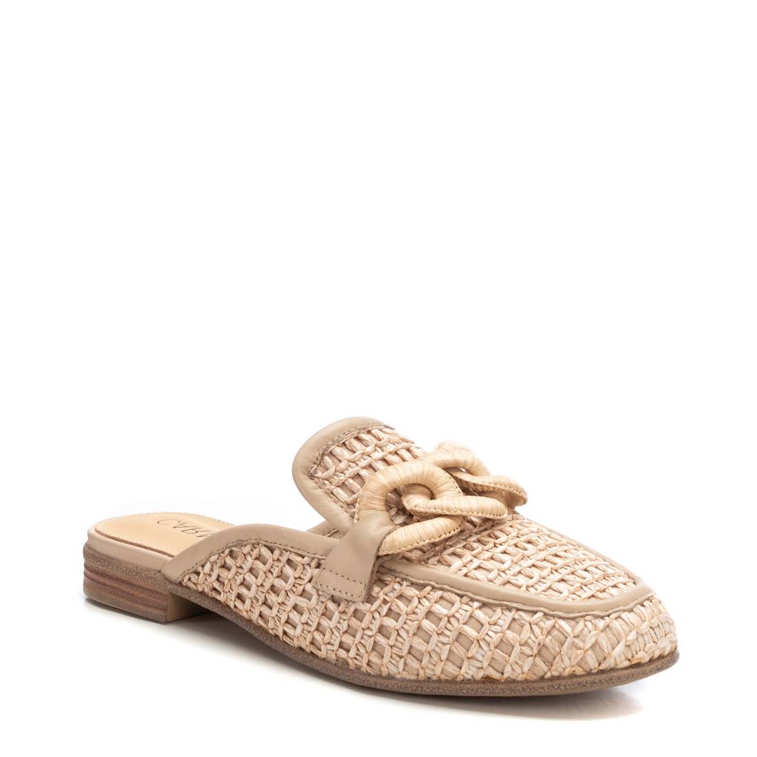 Carmela 16231102 mule sabot beige ajourée sans lacet