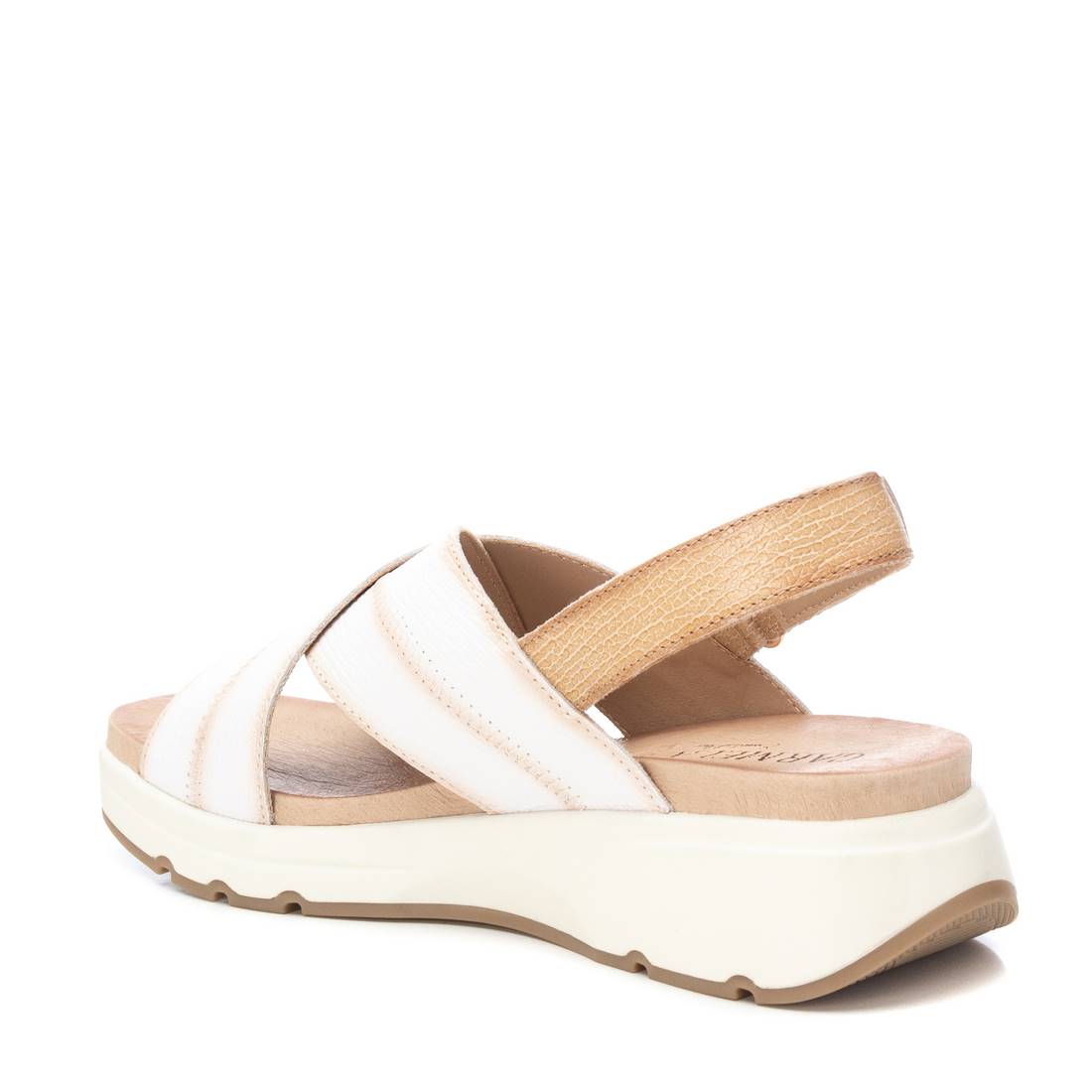 Carmela 16148103 sandales cuir blanc plates