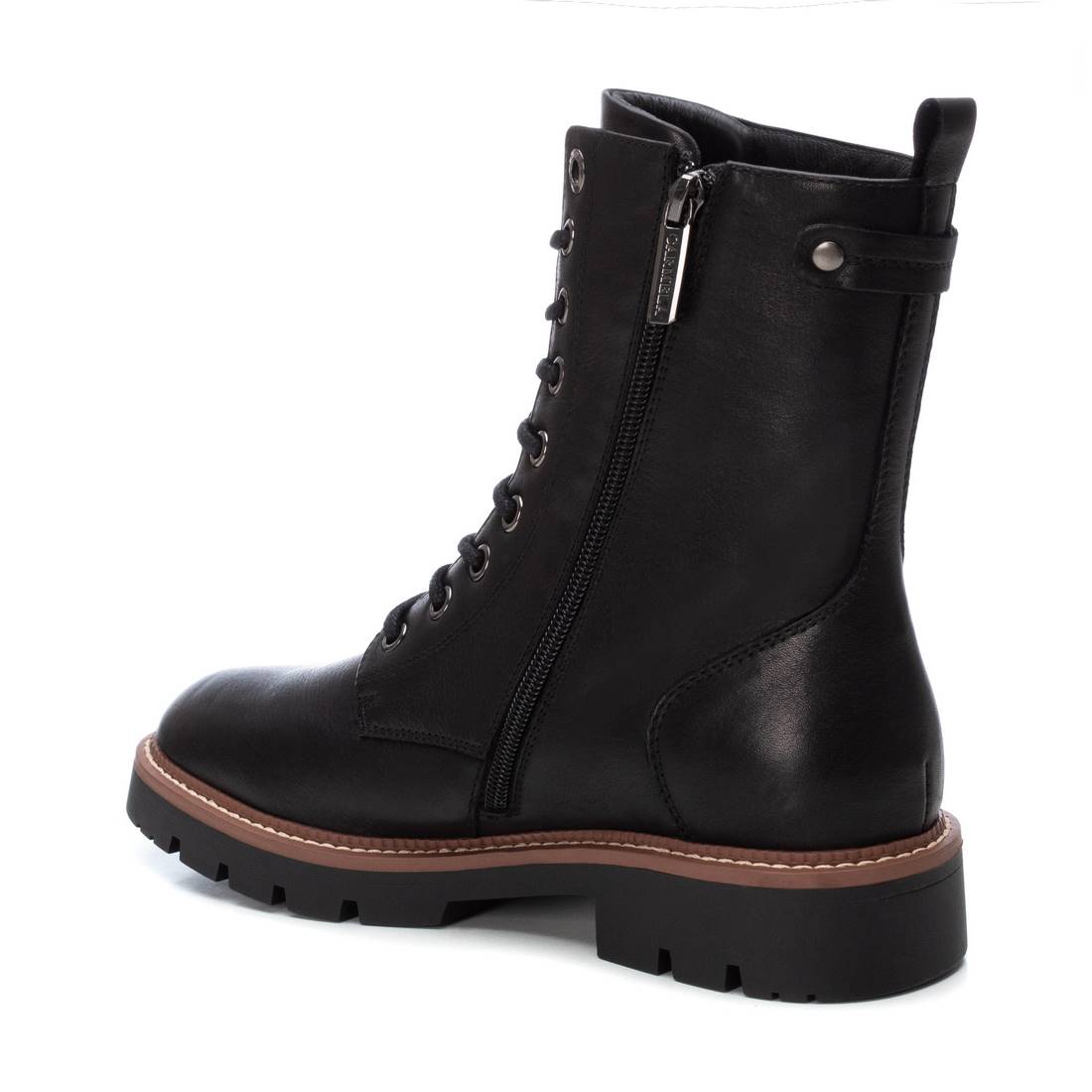 Carmela 16119502 bottine femme noire cuir plate