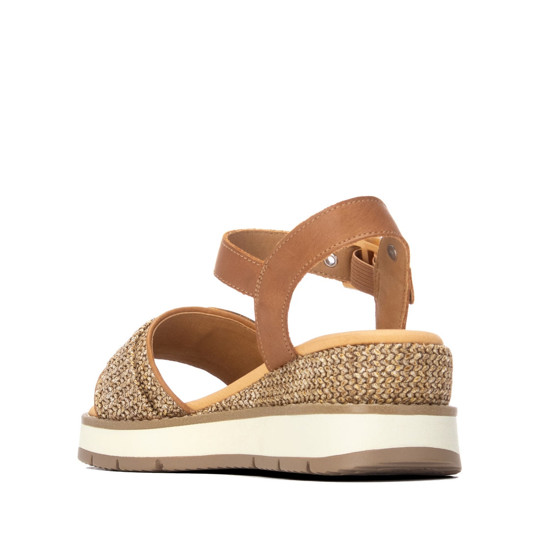 Carmela 16321703 sandale compensée cuir camel