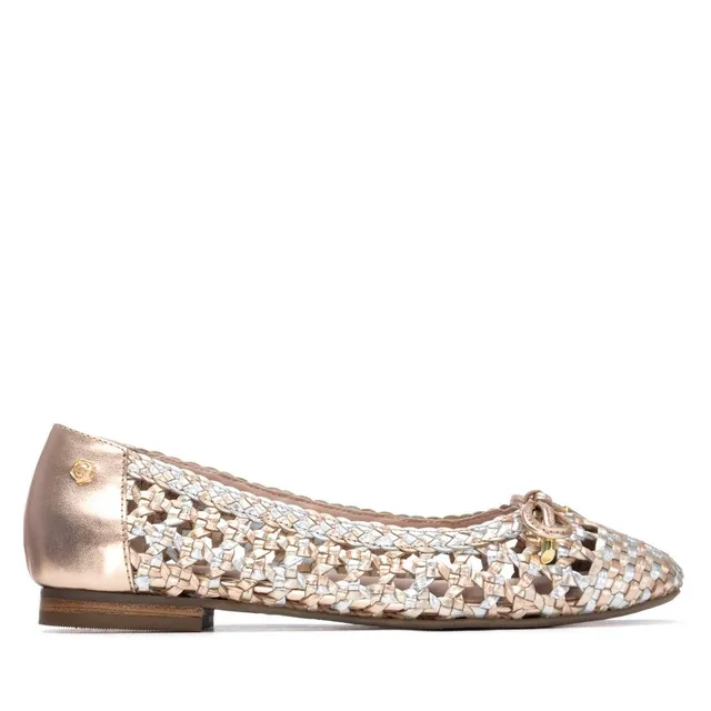 Carmela 16304604 ballerines cuir tressé nude