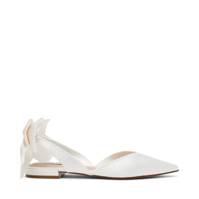 Steve Madden Synthia ballerine satin ivoire bride