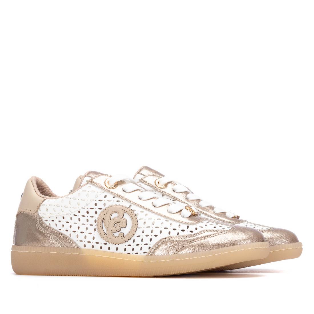 Carmela 16312002 basket femme doré cuir véritable