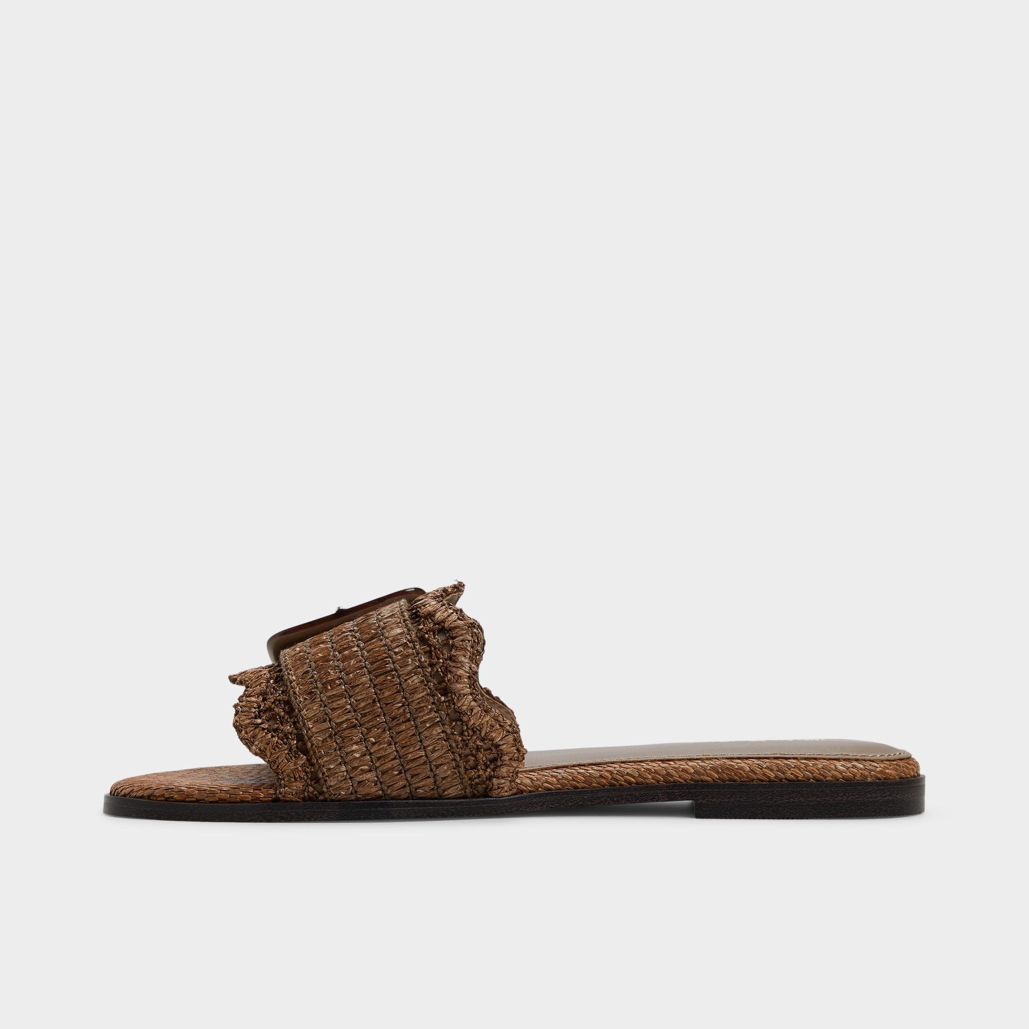 Aldo Wavysally sandales plates raphia boucle