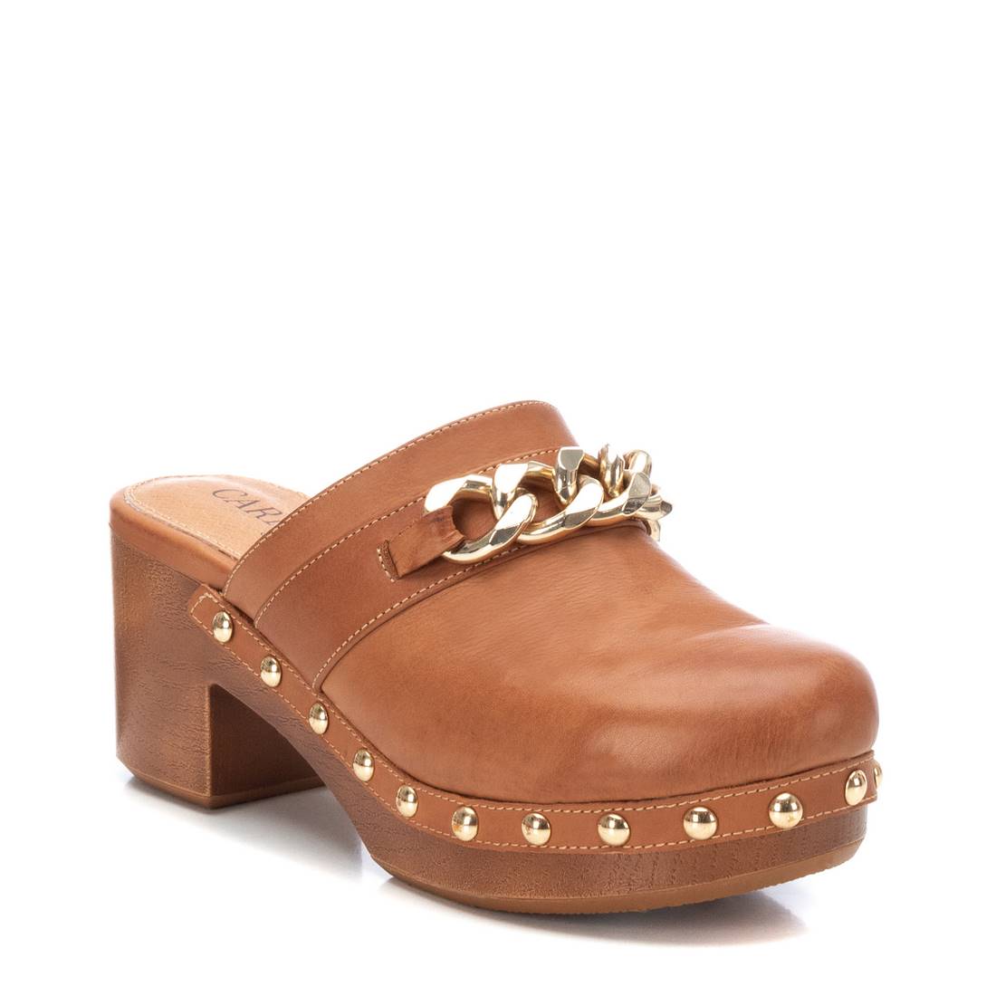 Carmela 16062701 sabot femme marron cuir talon 7 cm