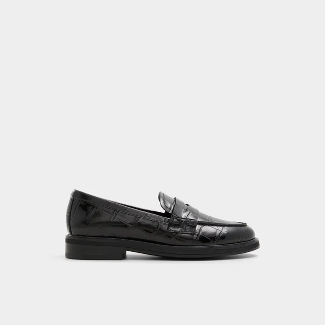 ALDO Lededanten mocassins talon bloc croco