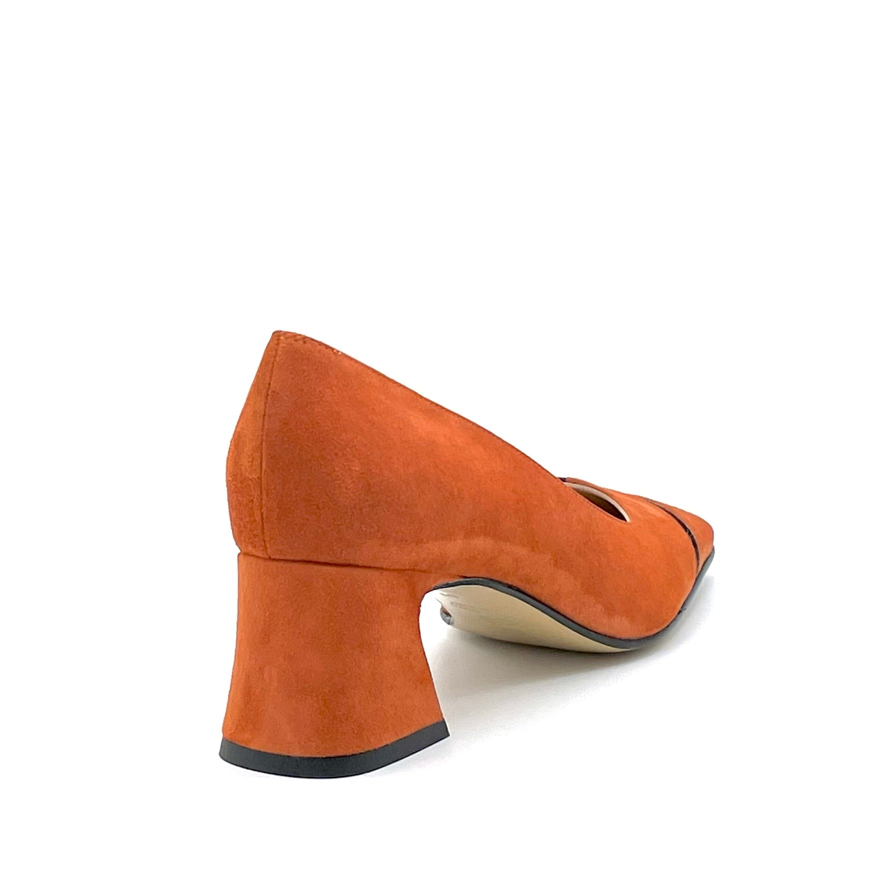ELATA 53507 escarpins daim orange talon 5,5 cm