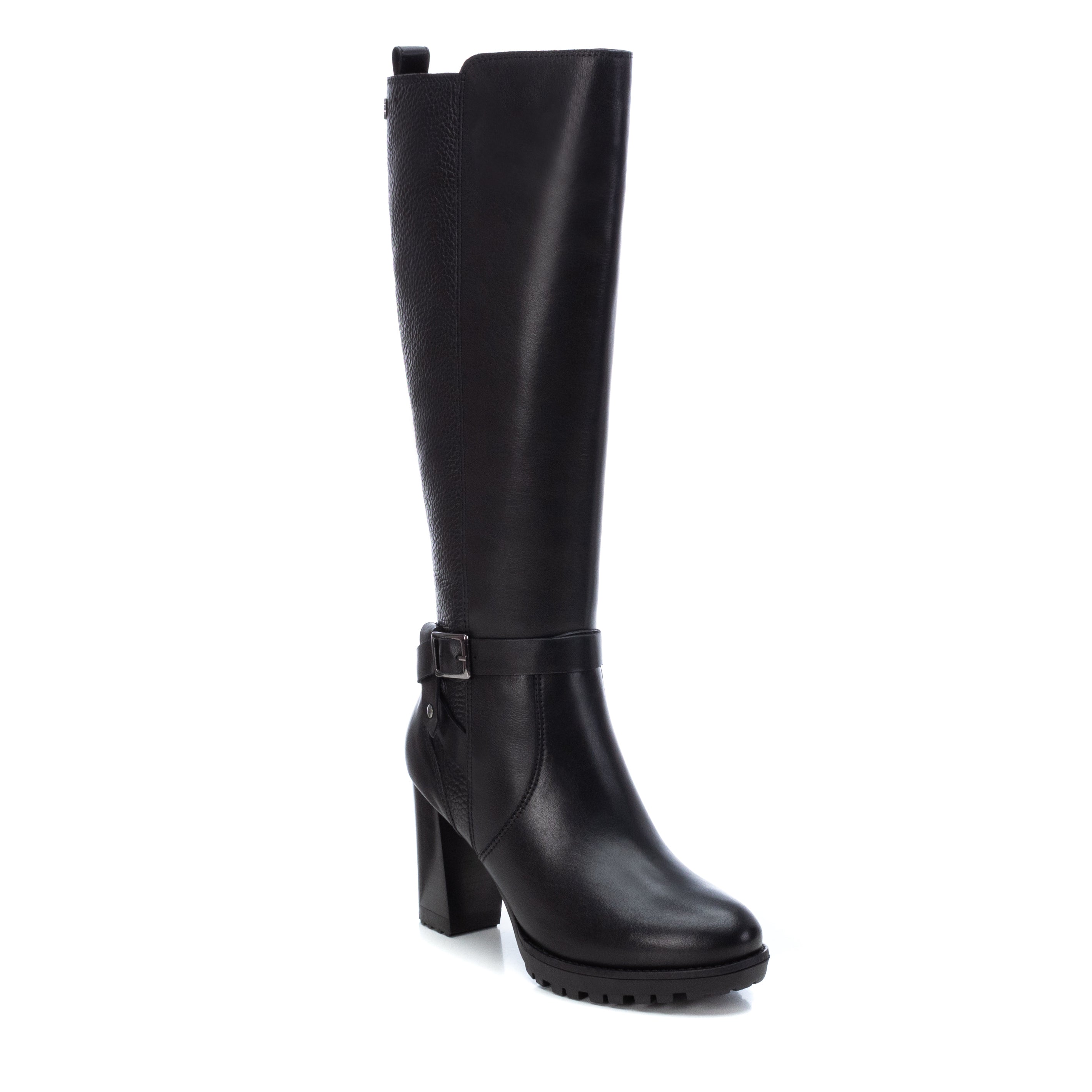 Carmela 16005501 bottes cuir noir talon 9 cm