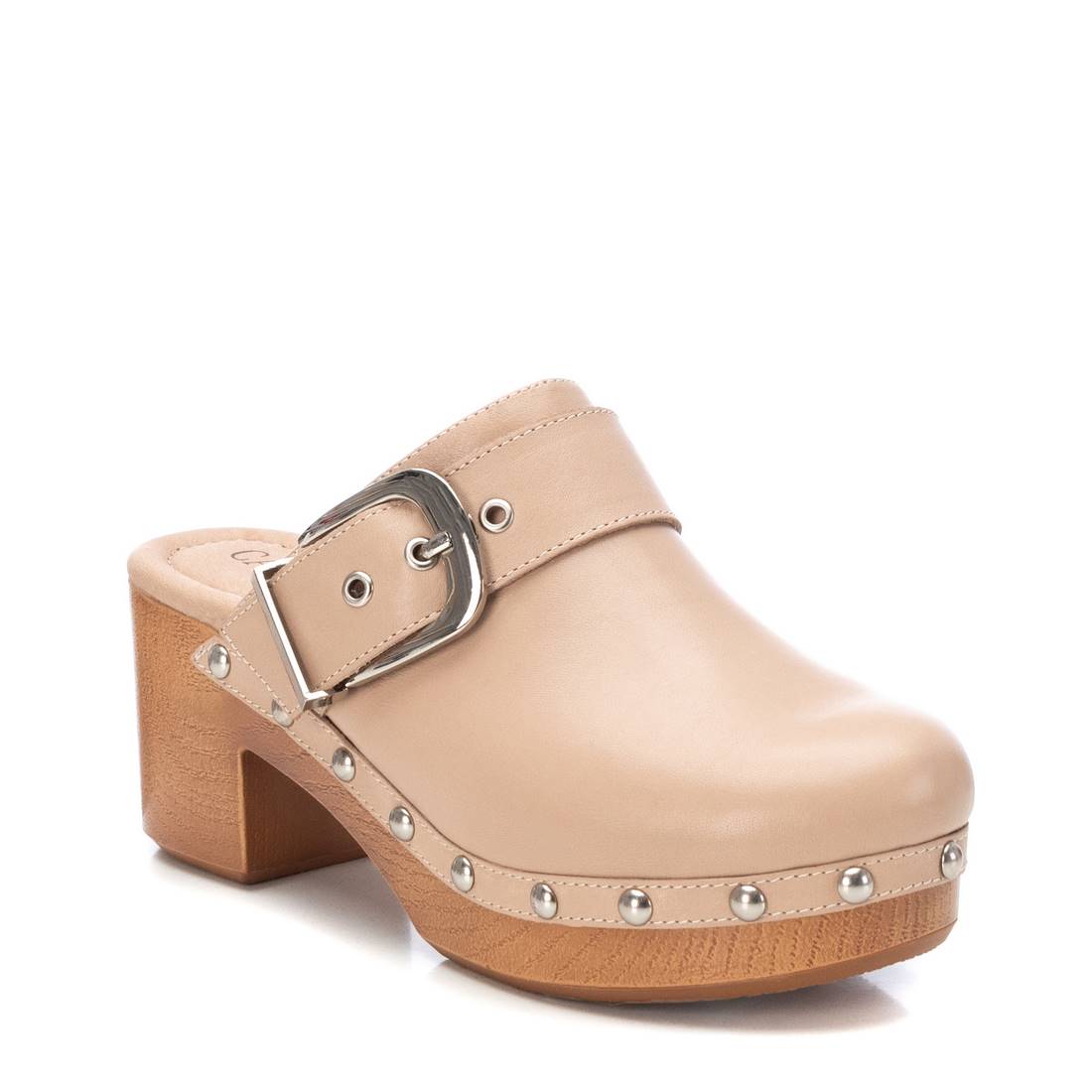 Carmela 16074403 sabot cuir marron talon 7 cm