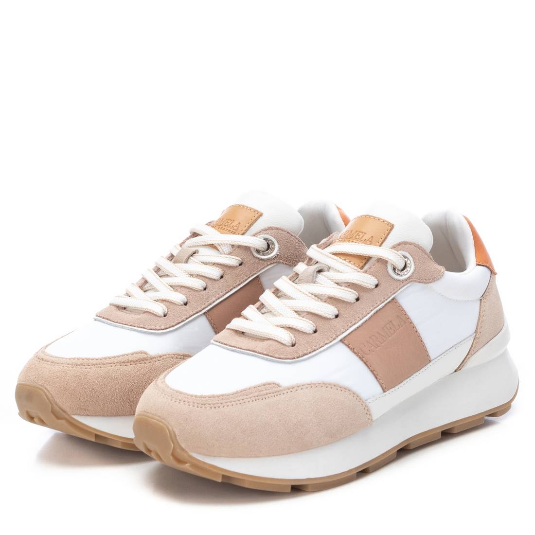 Carmela 16056001 sneakers femme marron cuir lacets