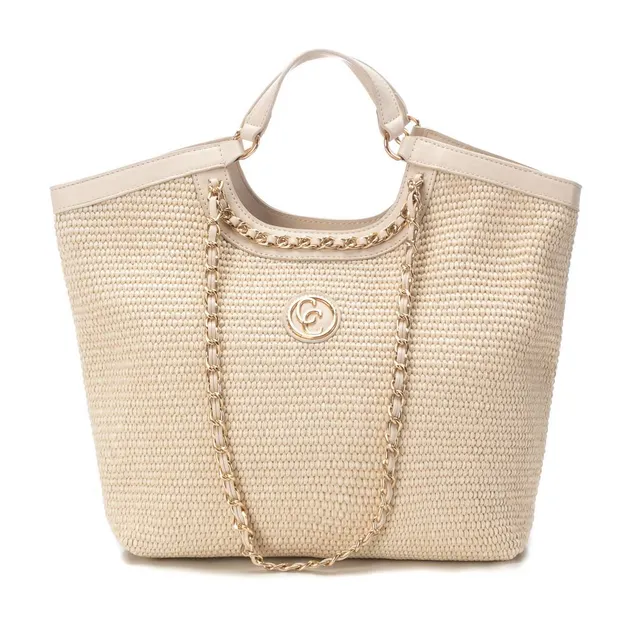 Carmela 18607701 sac raphia marron 6 poches