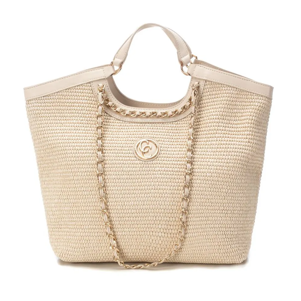 Carmela 18607701 sac raphia marron 6 poches