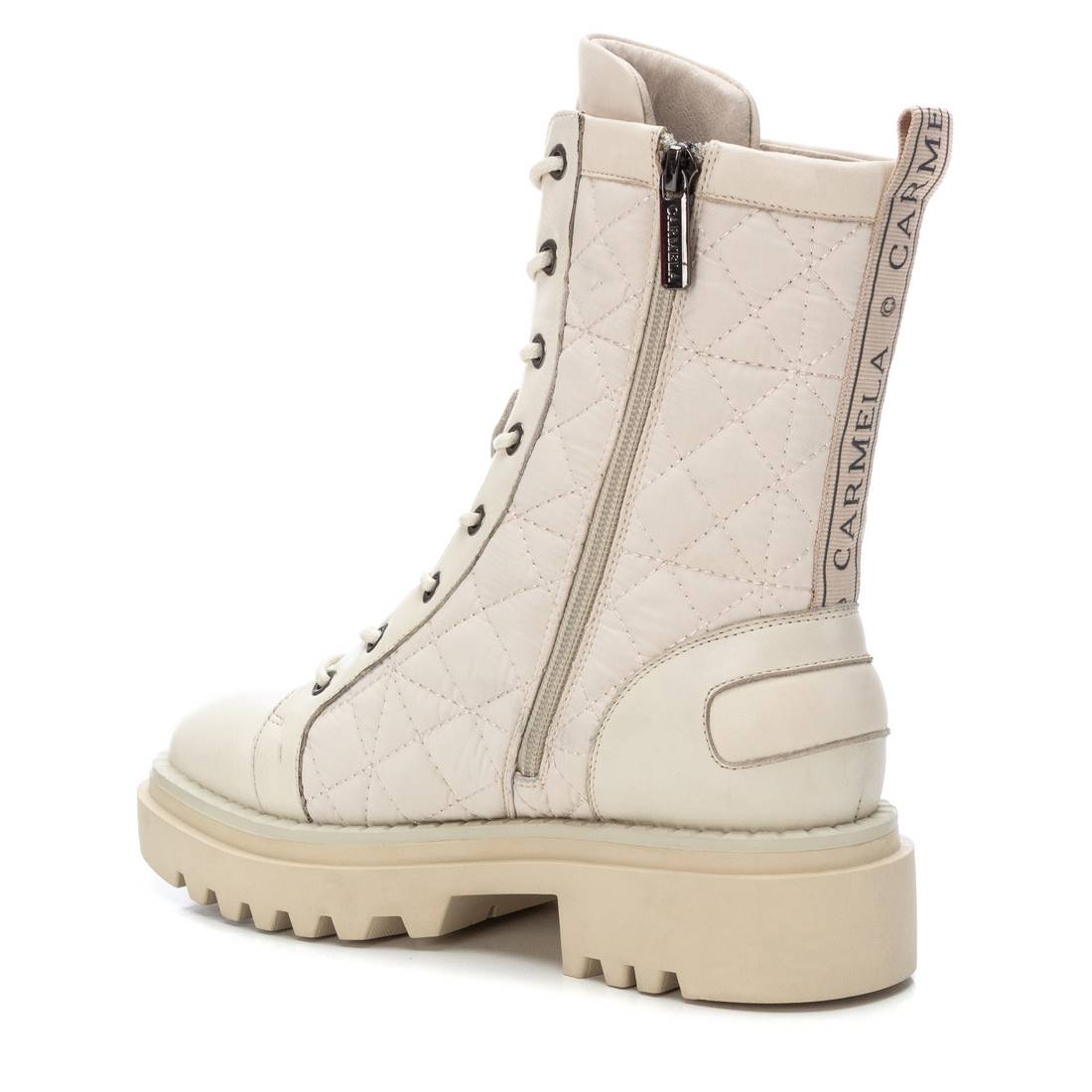 Carmela 16012702 bottines femme blanc matelassé