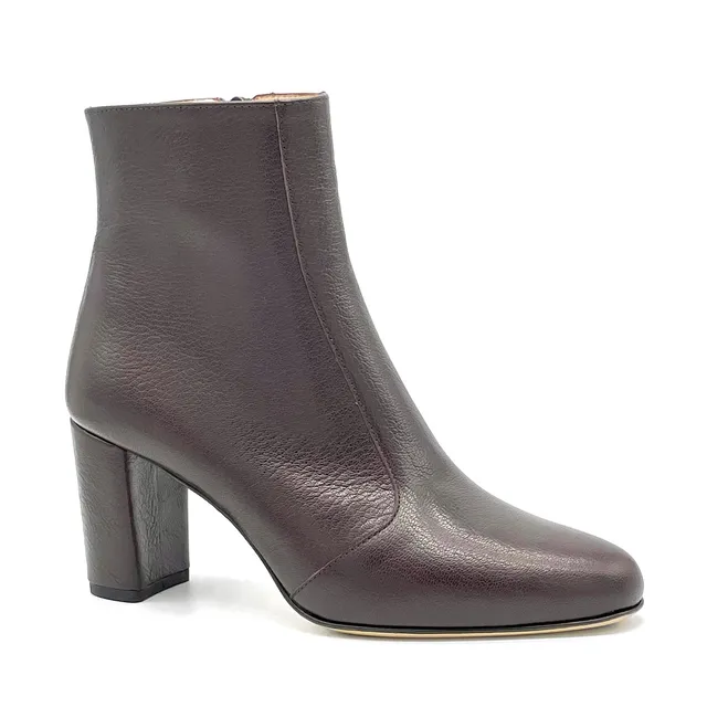 Elata 56535 bottine cuir marron talon 7,5 cm