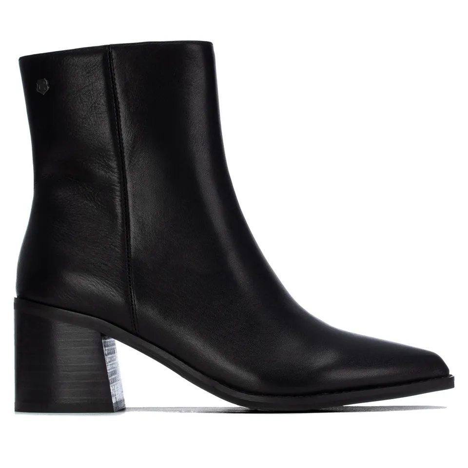 Carmela 16413301 bottines cuir noir talon ville