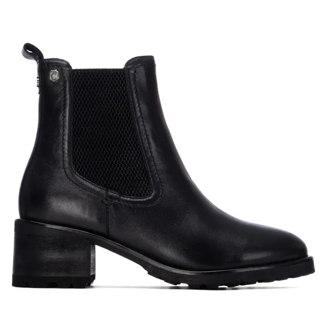 Carmela 16400001 bottine cuir noir élastique