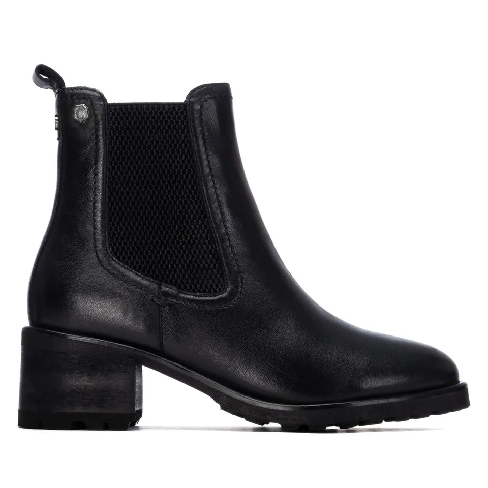 Carmela 16400001 bottine cuir noir élastique