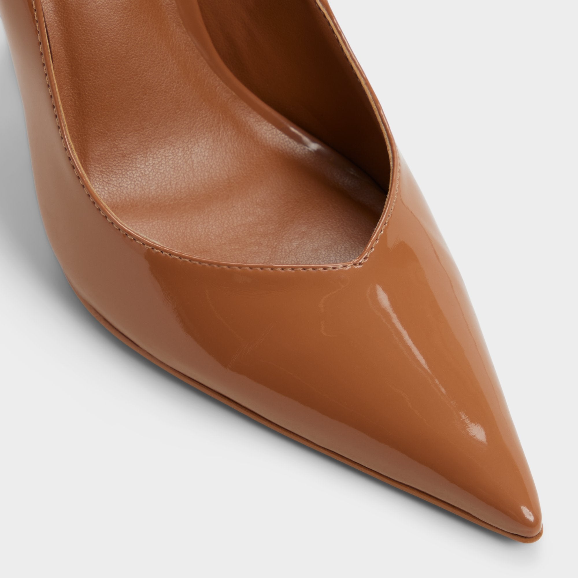 ALDO Emelie escarpins vernis marron brillant