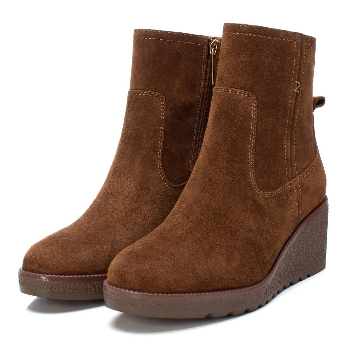 Carmela 16192002 bottine femme marron daim compensée