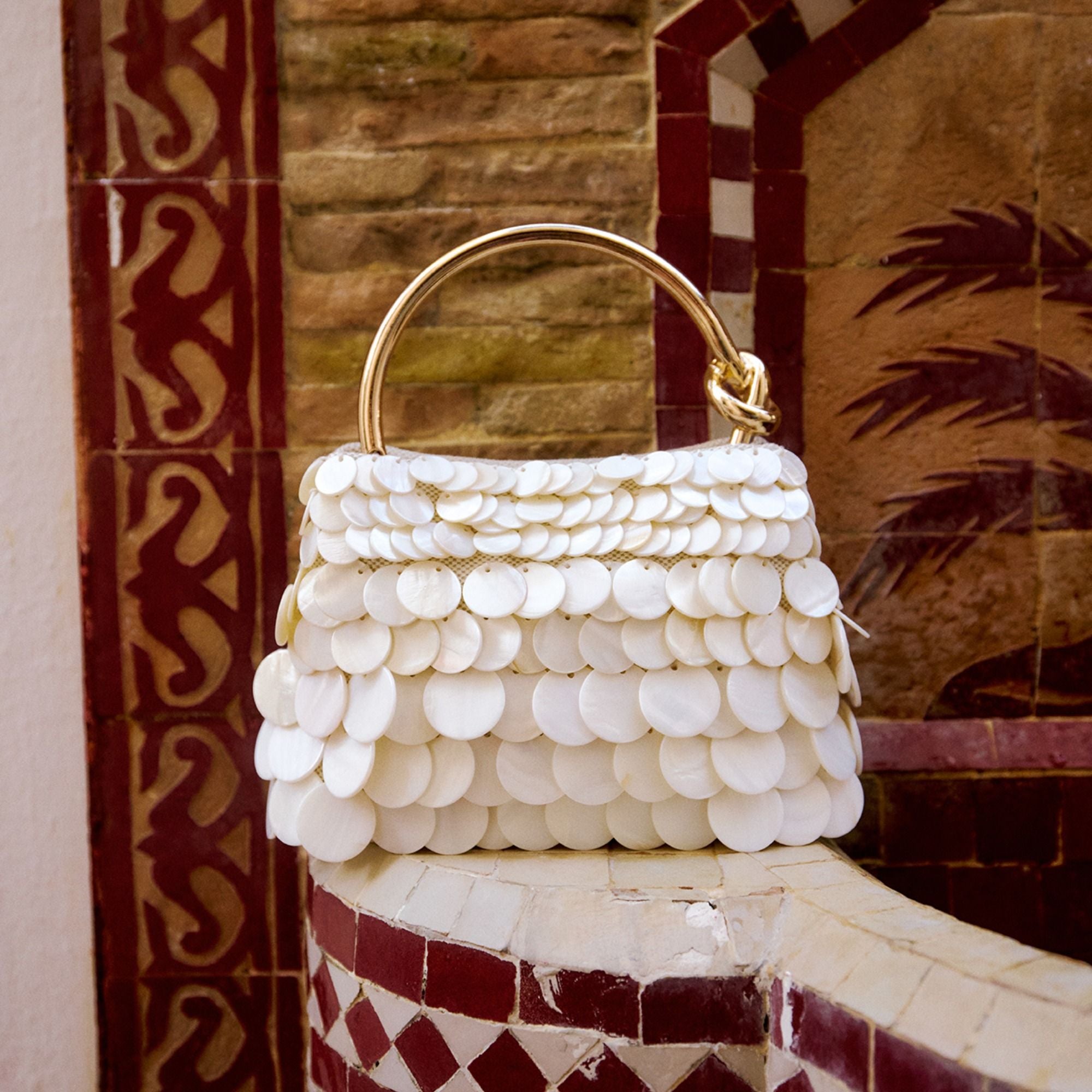 ALDO Adya sac à main coquillages doré