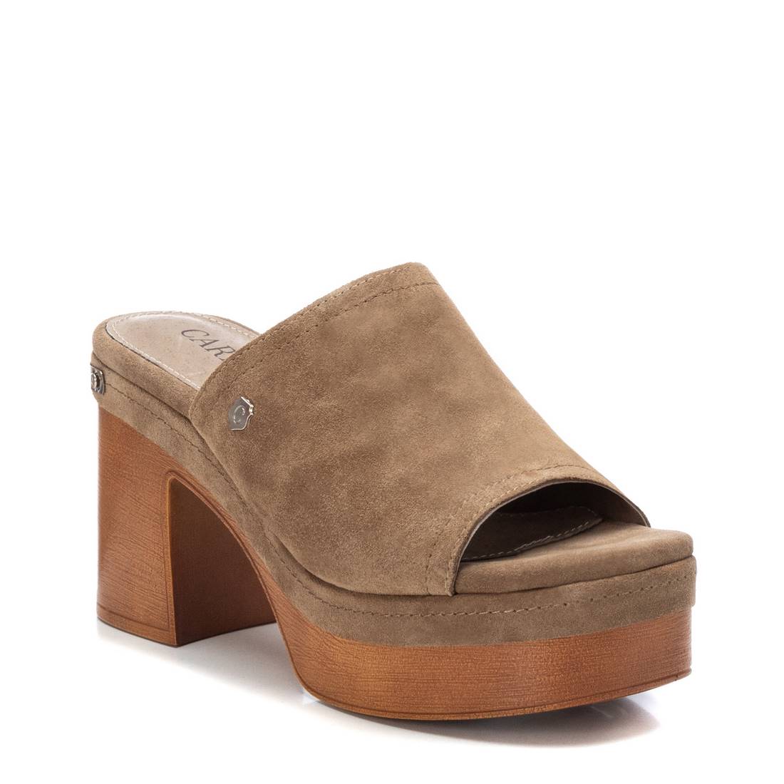 Carmela 16067703 sabots femme marron talon bois