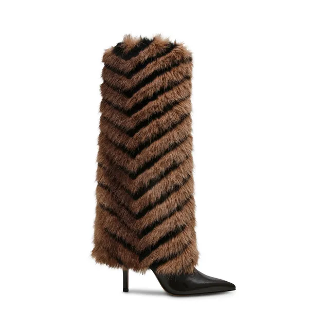 Steve Madden Icon bottine noir beige talon 9,5 cm