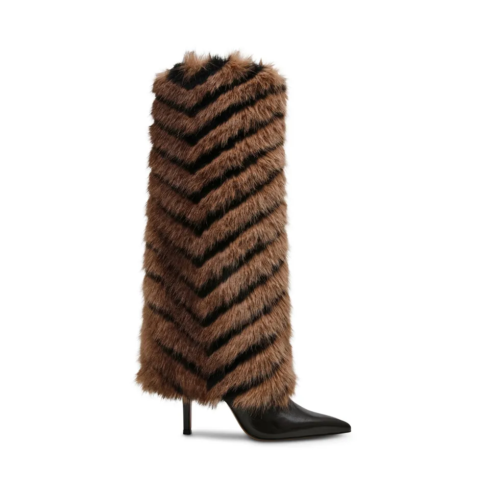 Steve Madden Icon bottine noir beige talon 9,5 cm