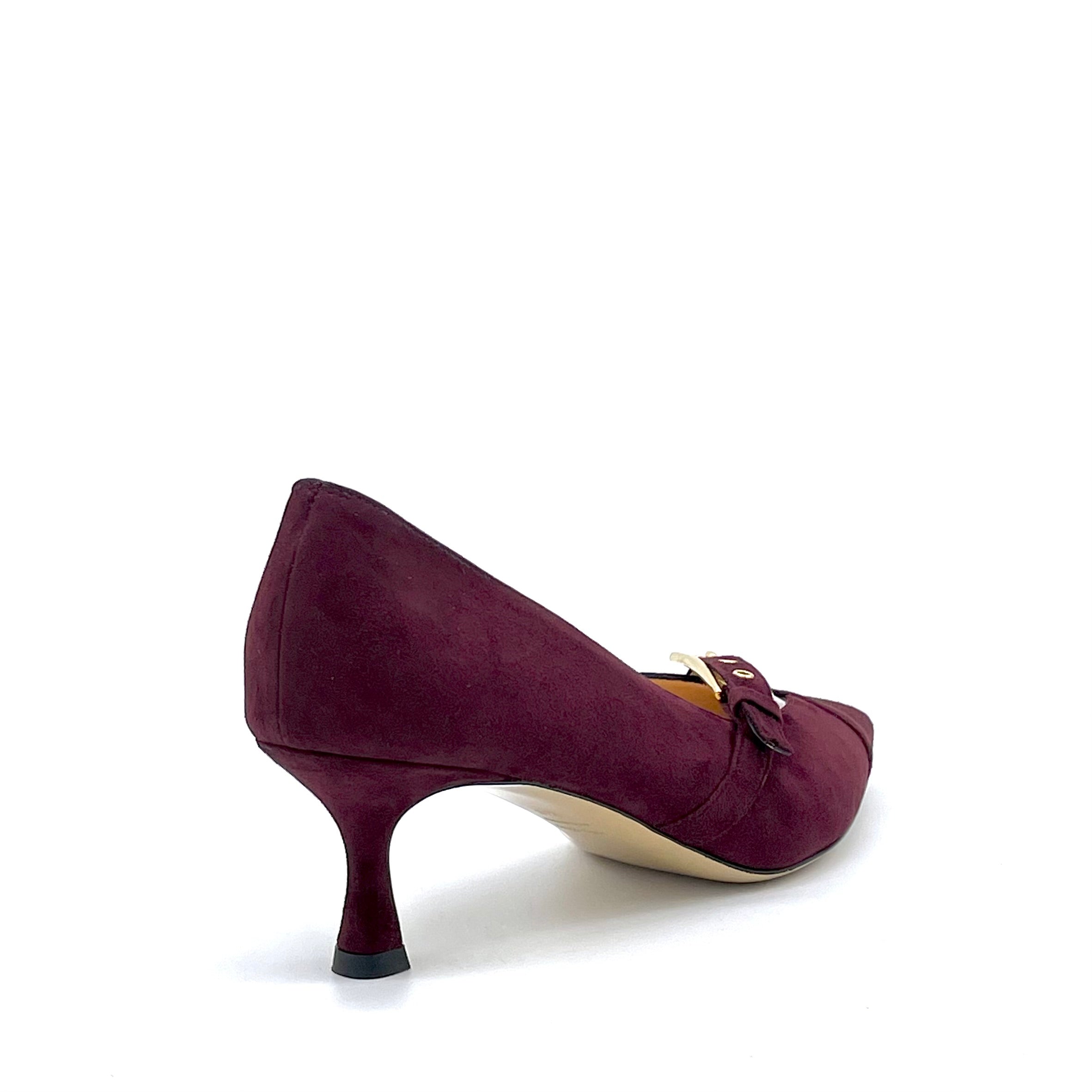Elata 55503_2 escarpins daim bordeaux 5,5 cm