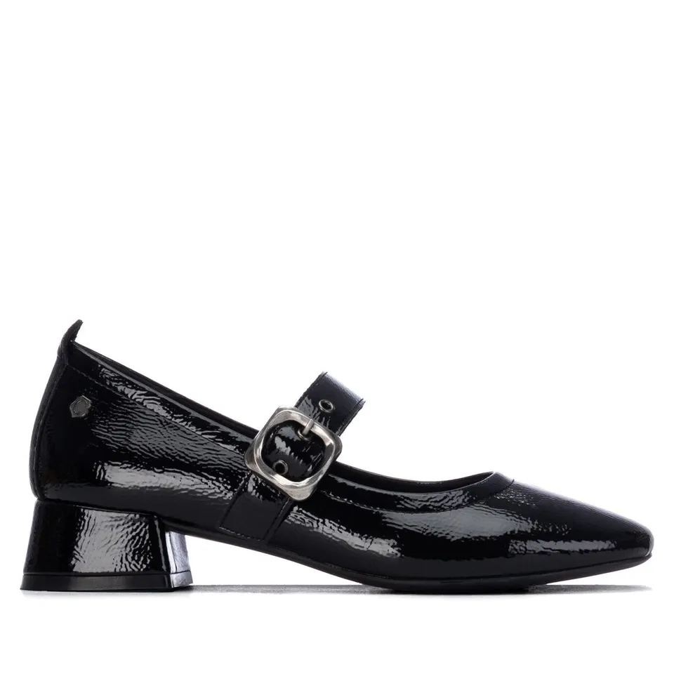 Carmela 16436101 ballerine vernie noire boucle