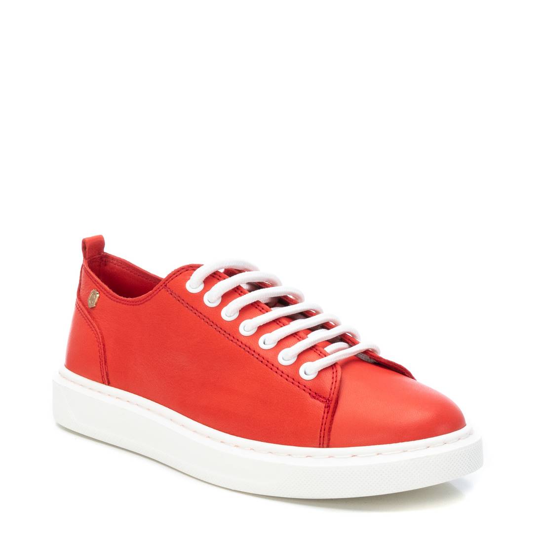 Carmela 16043606 baskets cuir rouge lacets