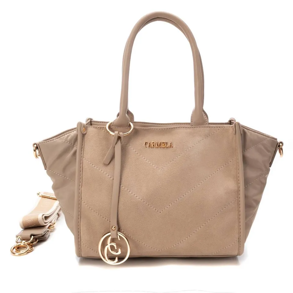 Carmela 18614102 sac épaule textile beige 22x36