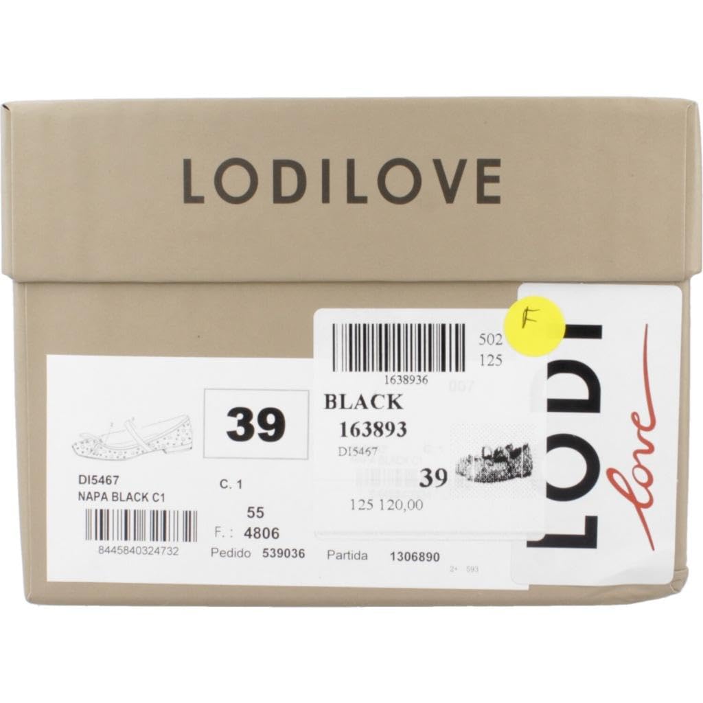 LODI DI5467 ballerines noires cuir véritable
