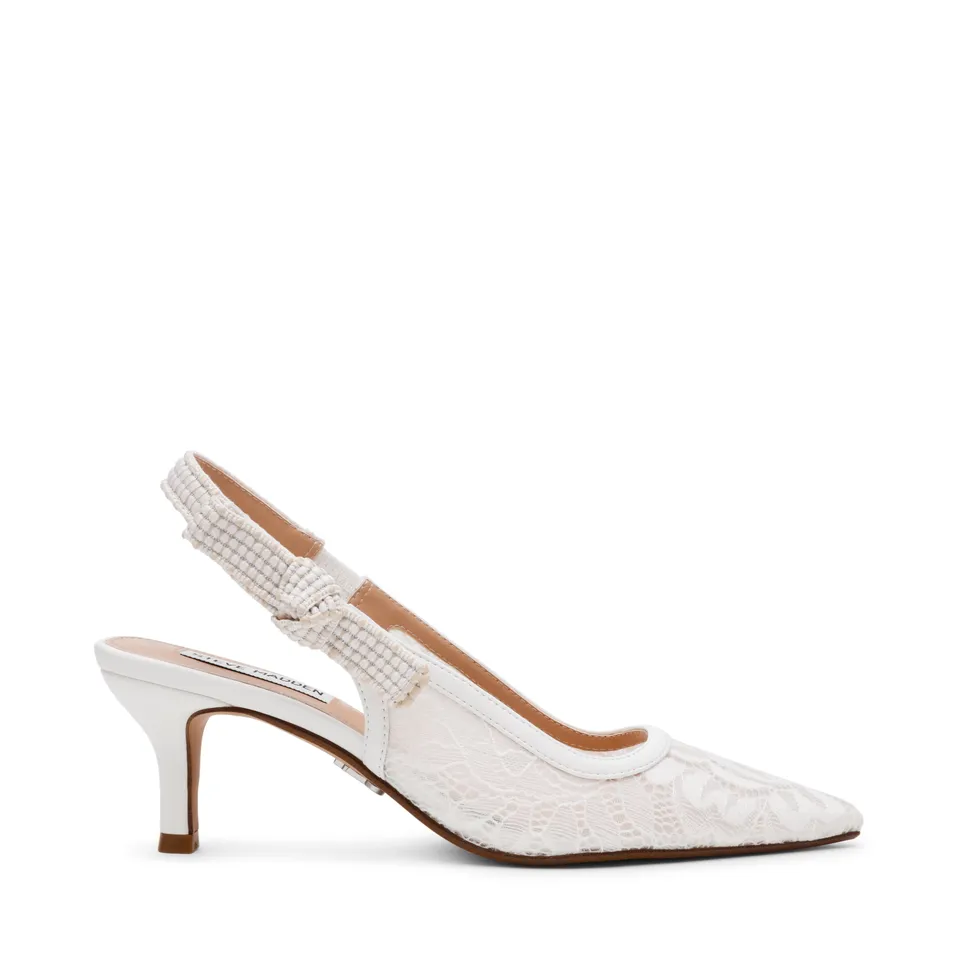 Steve Madden Ensemble escarpin dentelle blanche 5,5 cm