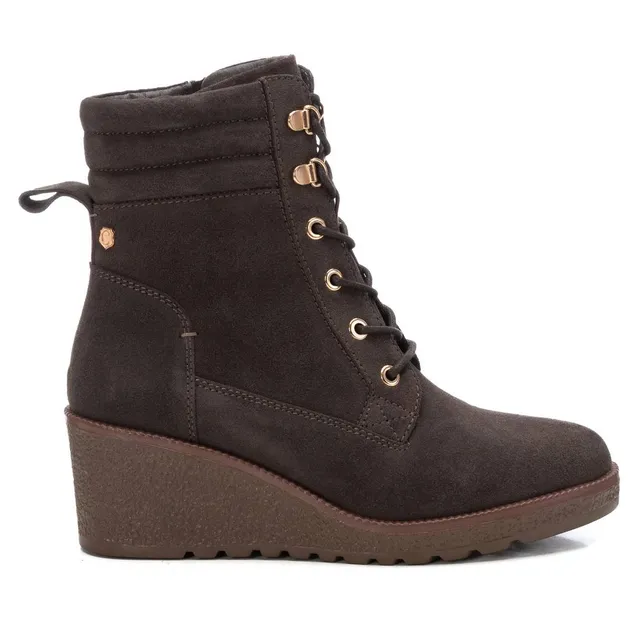 Carmela 16192105 boots femme gris cuir compensé 7 cm