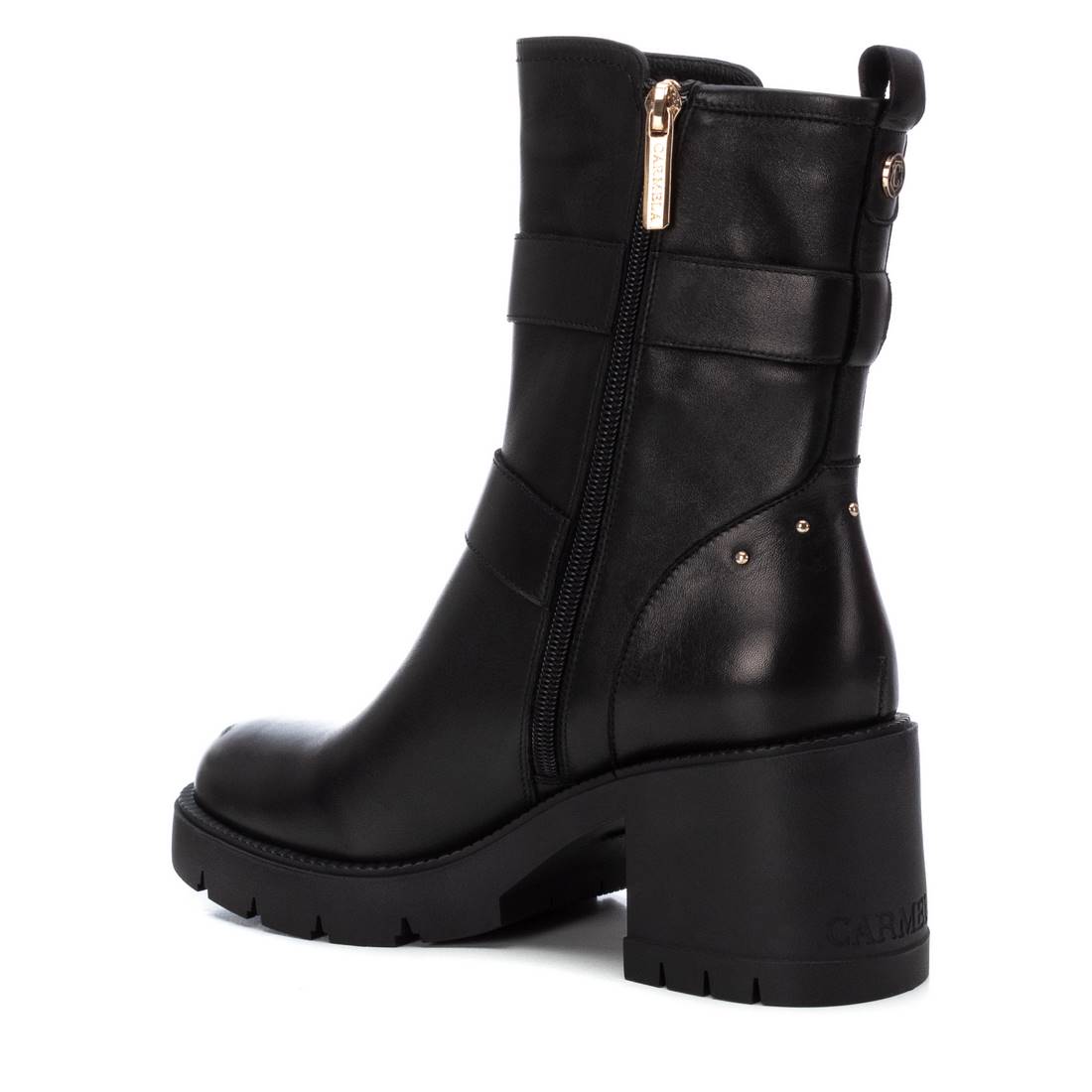 Carmela 16189601 bottines cuir noir talon 8 cm