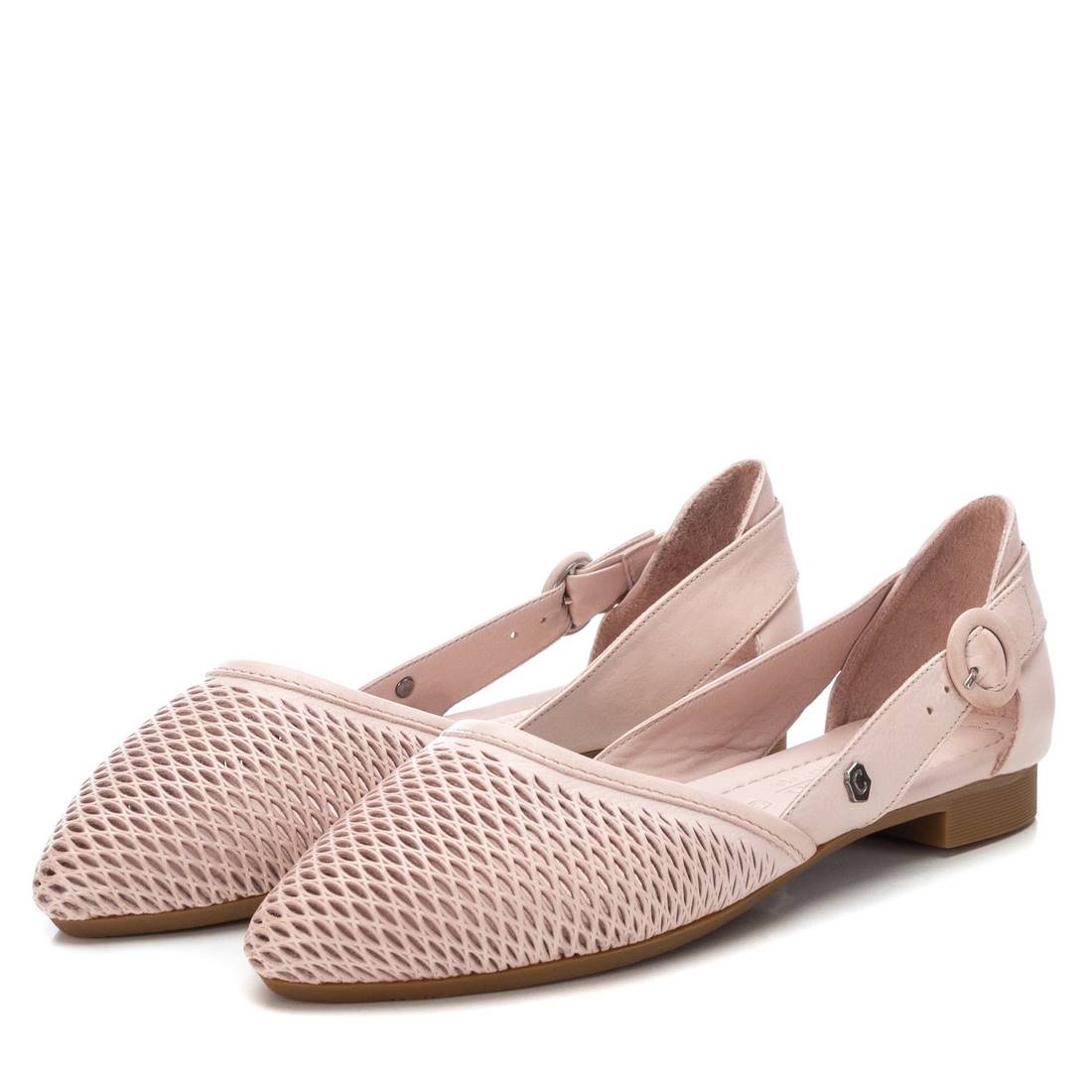 Carmela 16076007 ballerine cuir marron ajourée