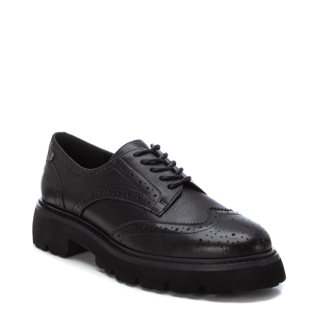 Carmela 16195301 derby cuir noir semelle crantée
