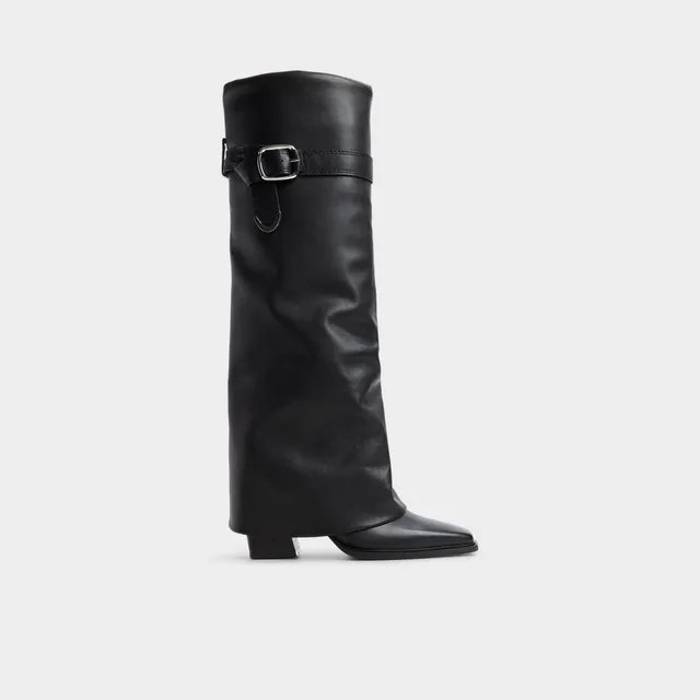 ALDO Amelle bottes hautes noires sangle amovible