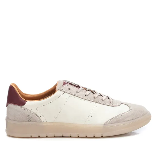 Carmela 16081801 baskets homme blanc cuir et suède