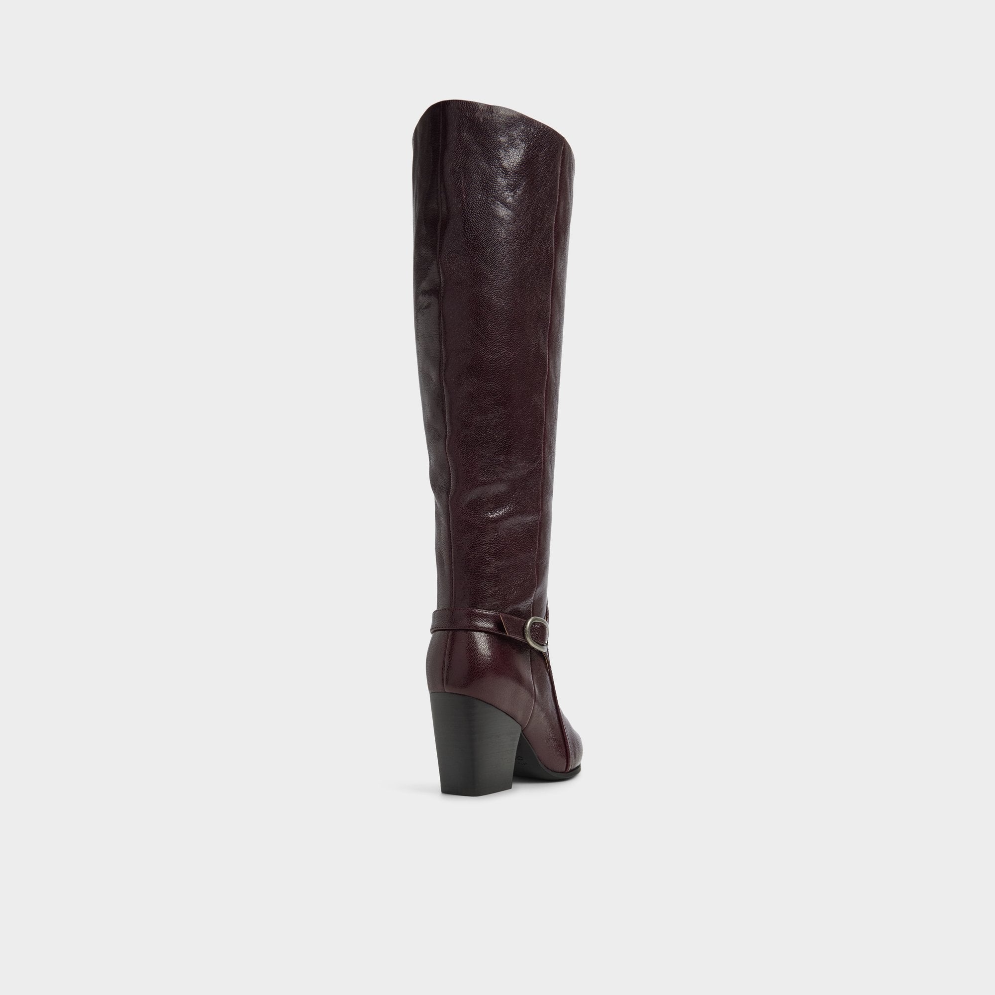 ALDO Saddle bottes femme bordeaux cuir