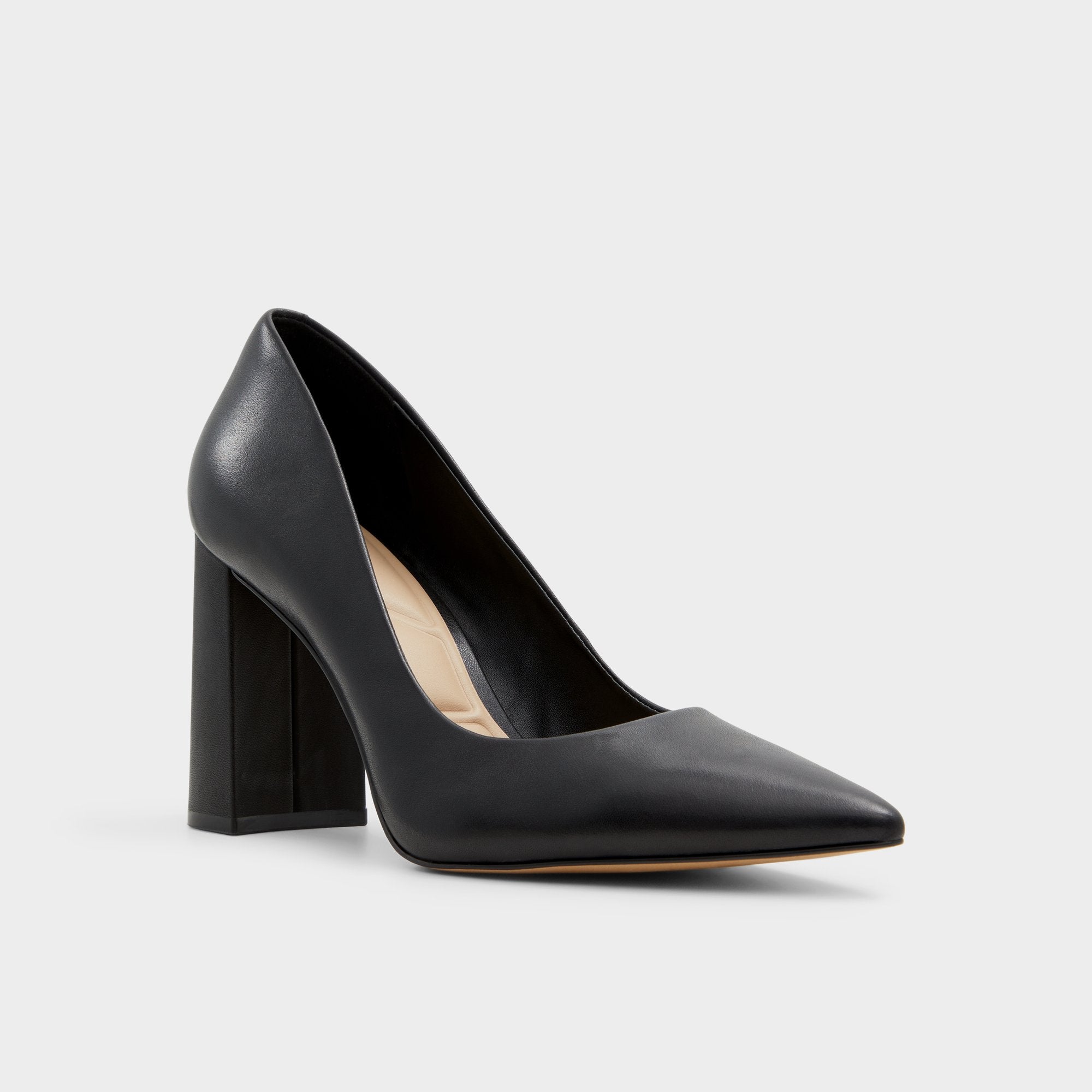 ALDO Javabriryn escarpins cuir noir talon bloc