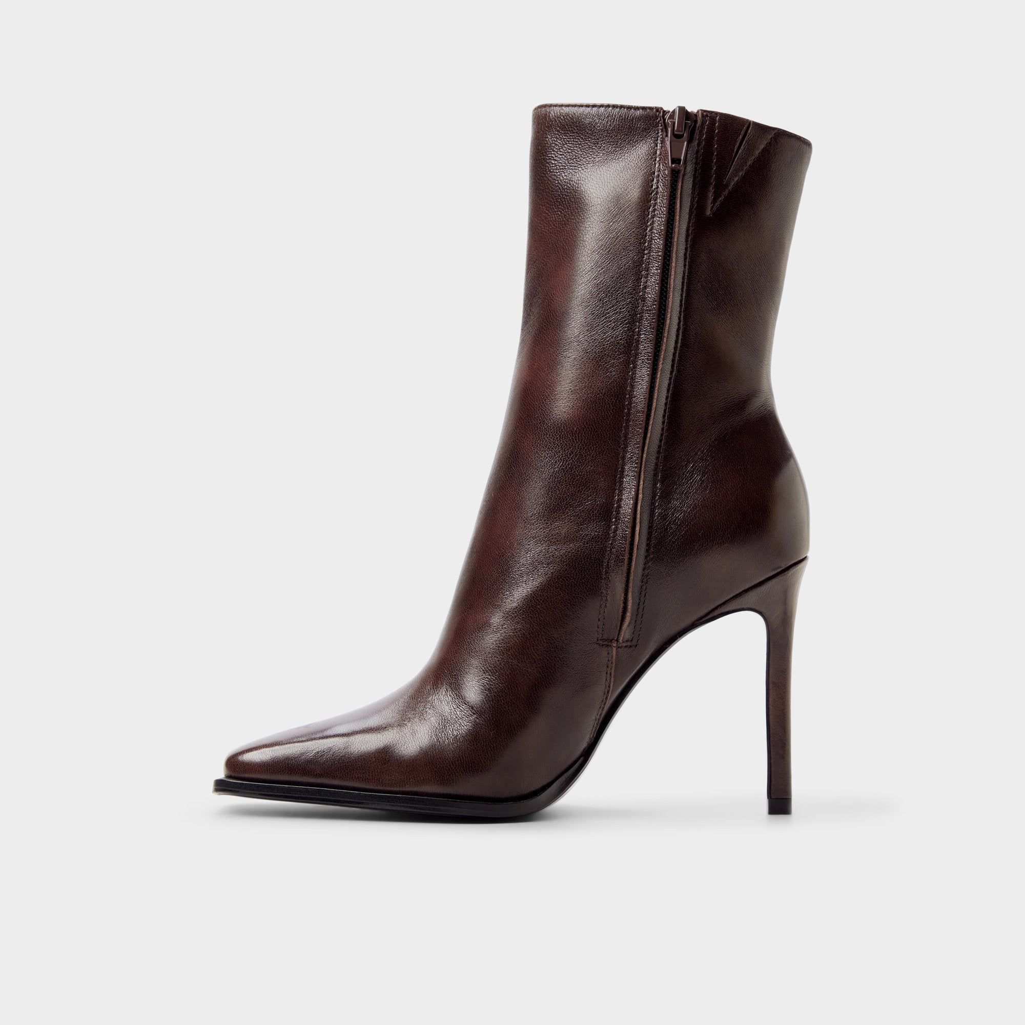 ALDO Nara bottines cuir marron talon