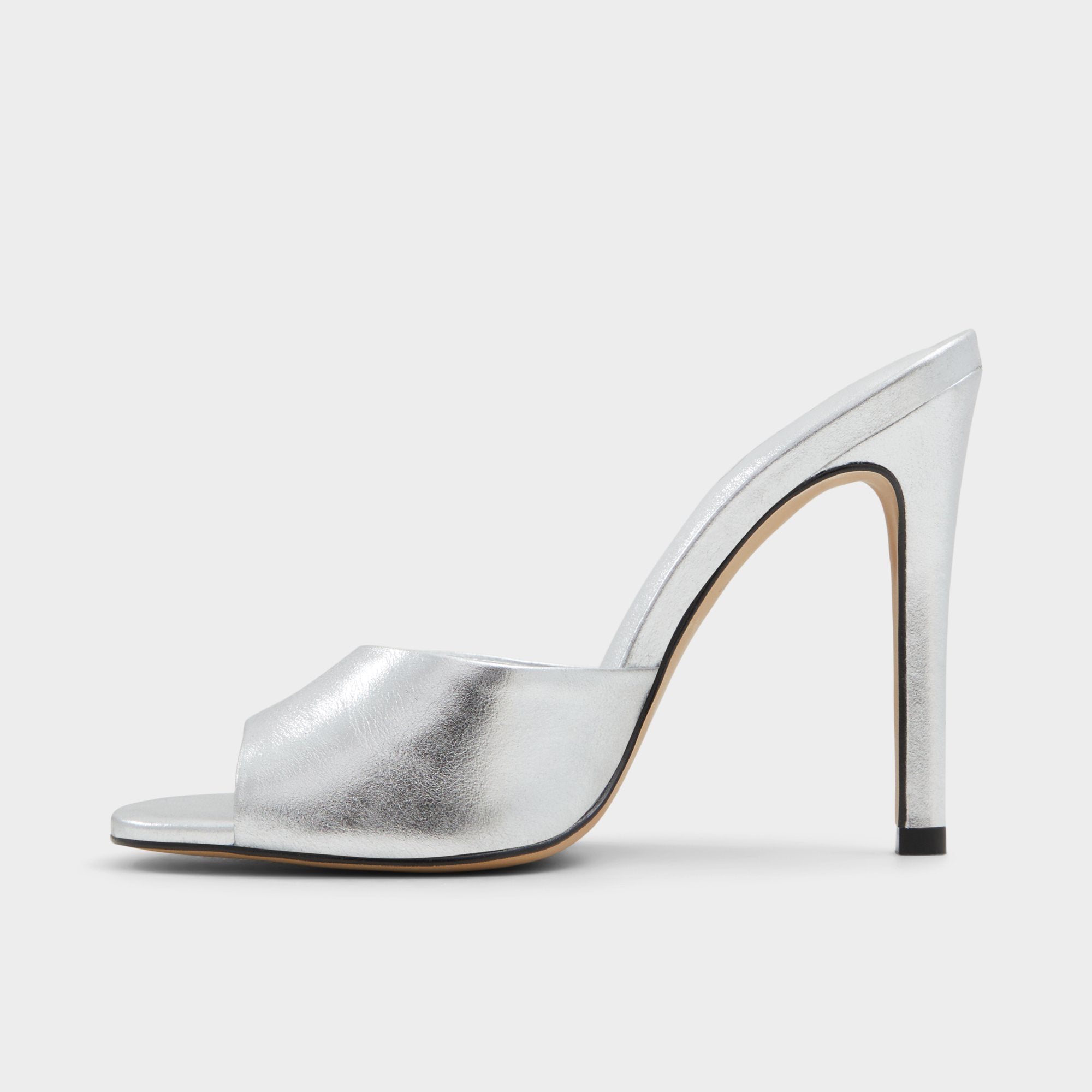 ALDO Marcelia mules à talon argenté 38