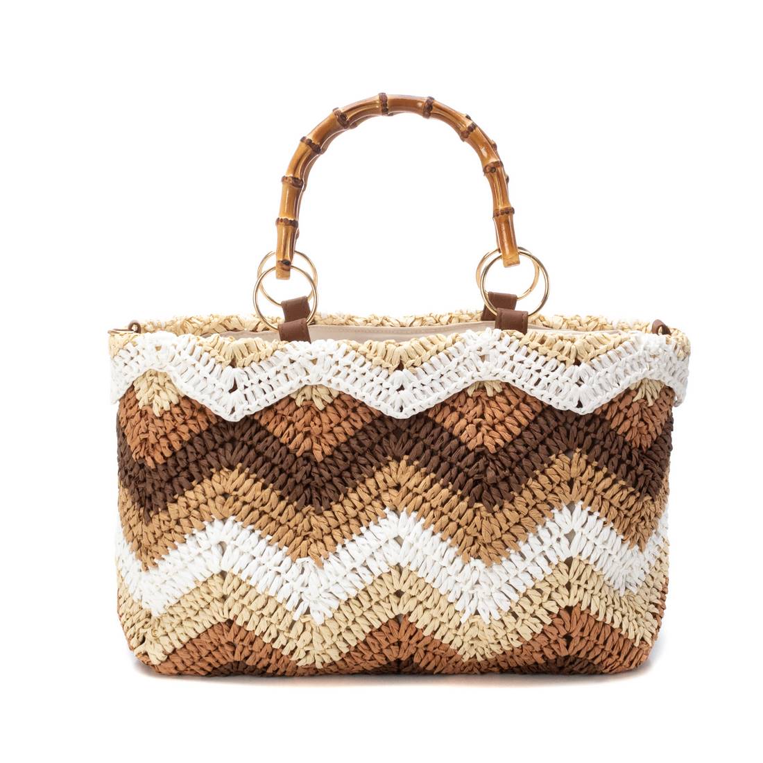 Carmela 18615903 sac rafia taupe main