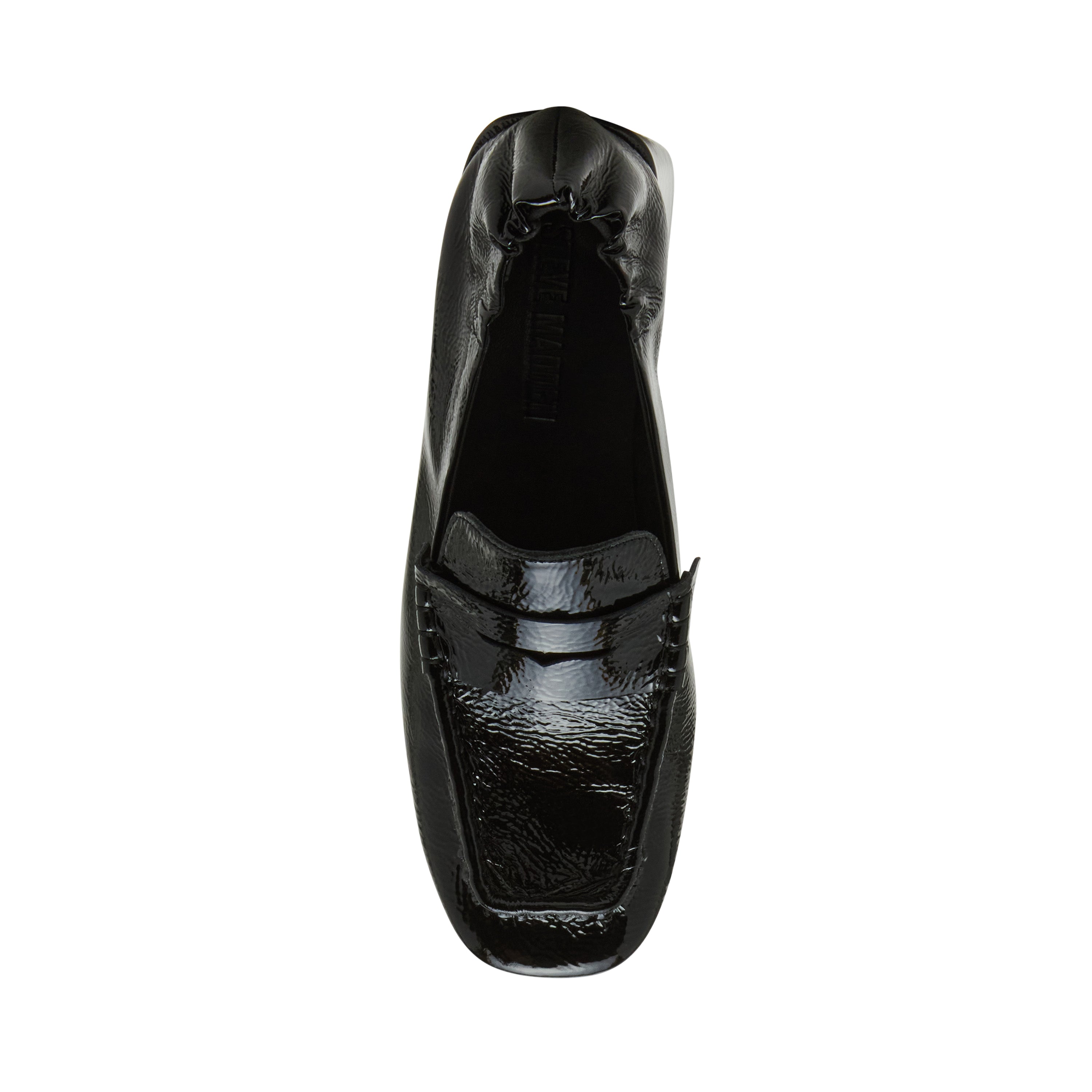 Steve Madden Estee escarpins noir verni froissé cuir