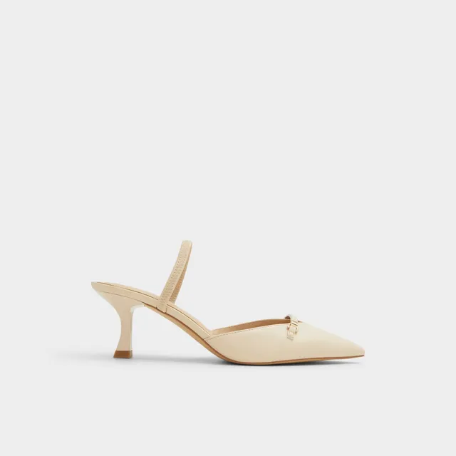 Aldo Nailah mules escarpins beige petit talon